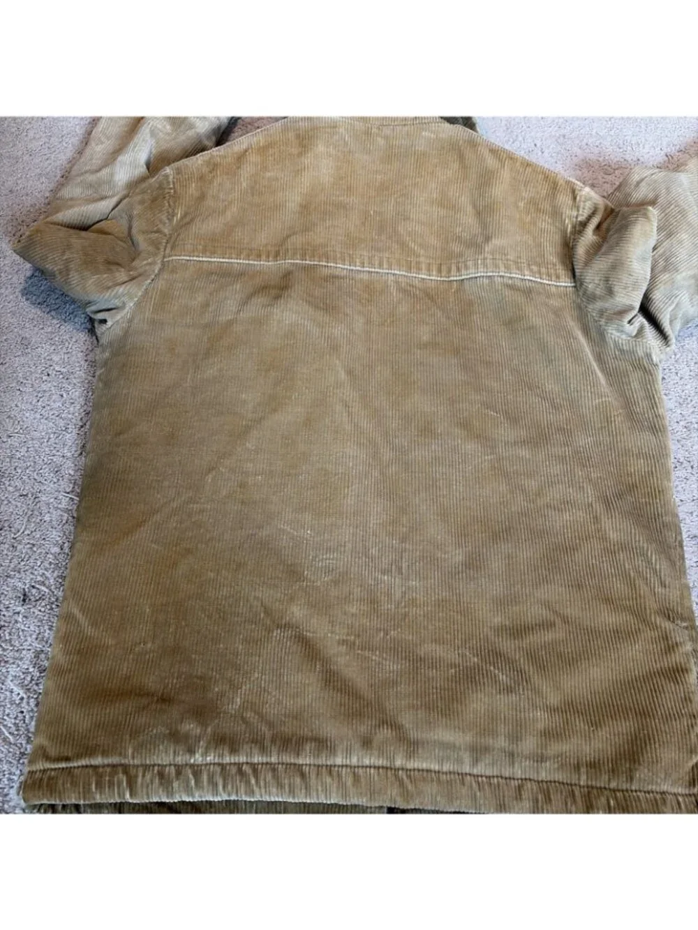 Vtg 70s Men’s Corduroy Jacket Sherpa Lining Size 40 Thrashed Shredded Grunge